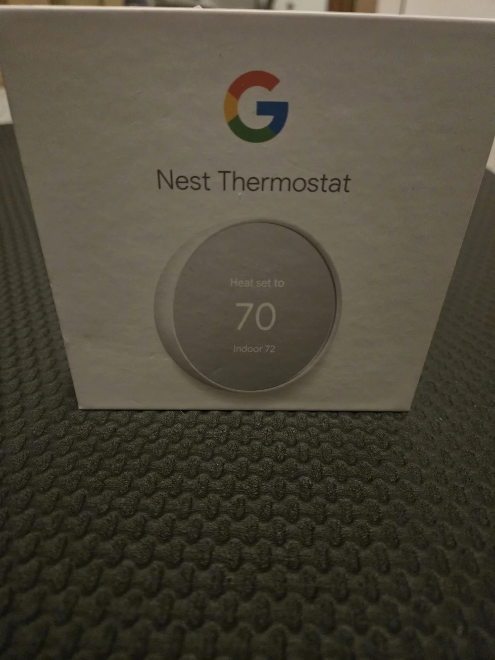 google Nest Thermostat - White and Silver Accent